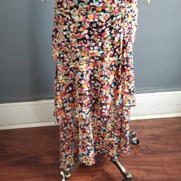 Tahari ASL Floral  Maxi  Dress Cottagecore - Picture 3 of 14